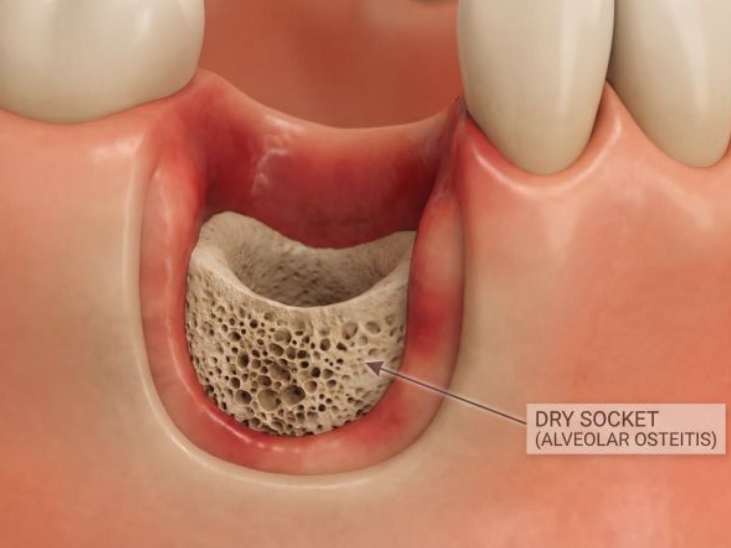 Viêm ổ răng khôn là biến chứng sau khi nhổ răng khôn khá phổ biến khi nhổ răng khôn hàm dưới